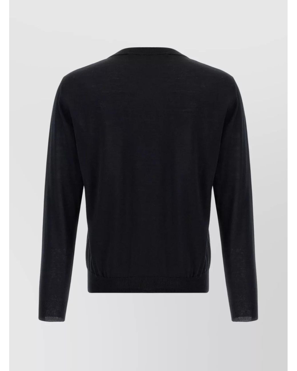 Valentino Garavani Blue Logo-Embroidery Wool Jumper for men