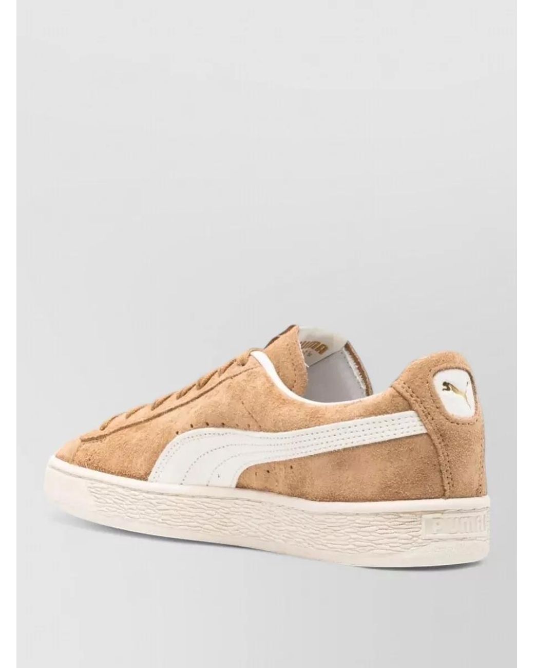 PUMA Natural Leather Lace-Up Sneakers