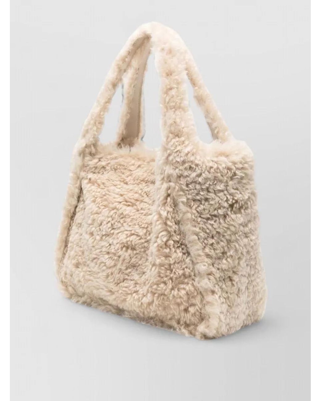Stella McCartney Natural Eco Alter Shearling Tote Bag