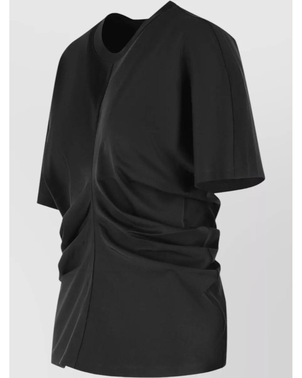 Rohe Black Draped T-Shirt