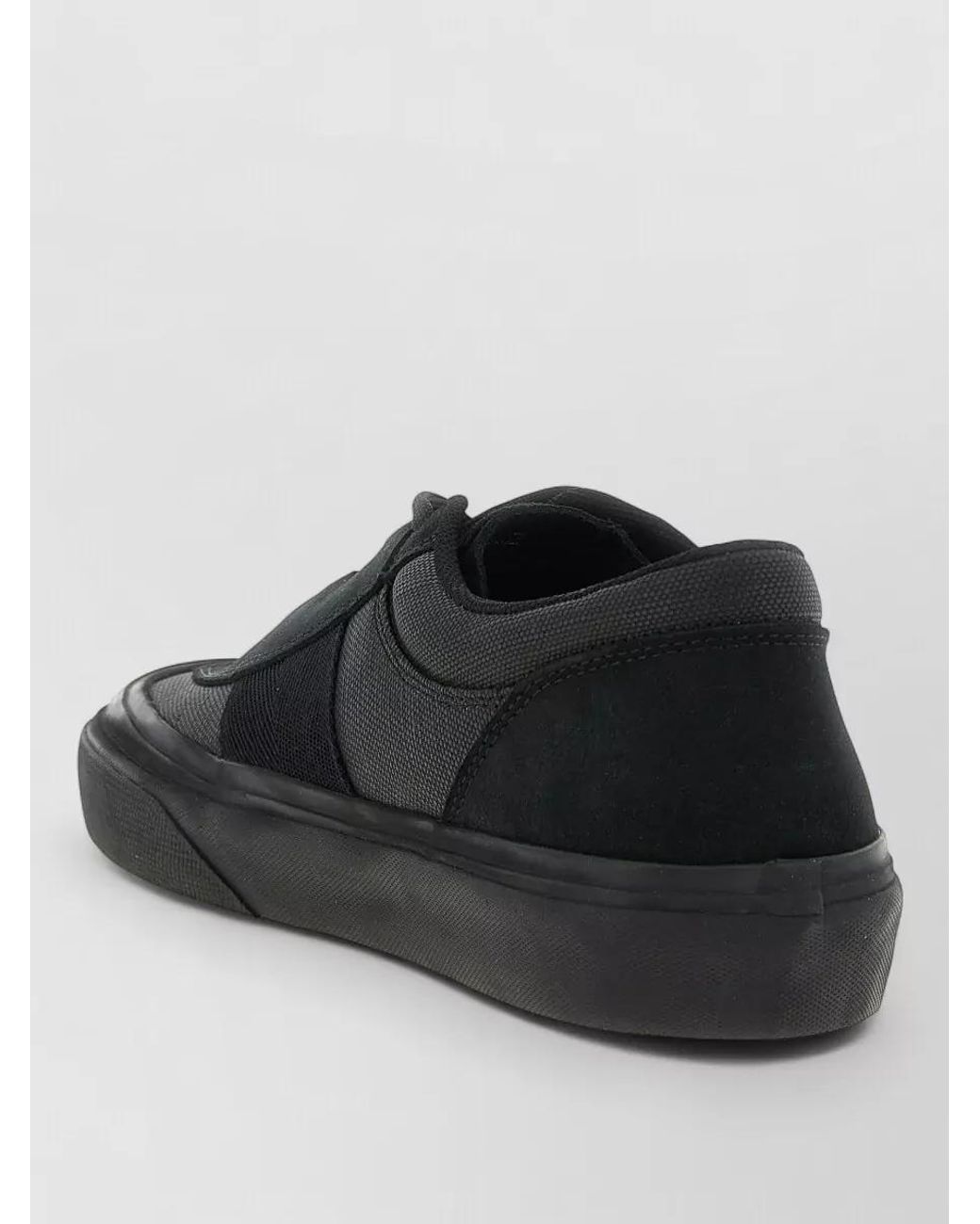 Stone Island Black Canvas Low-Top Lace-Up Sneakers for men