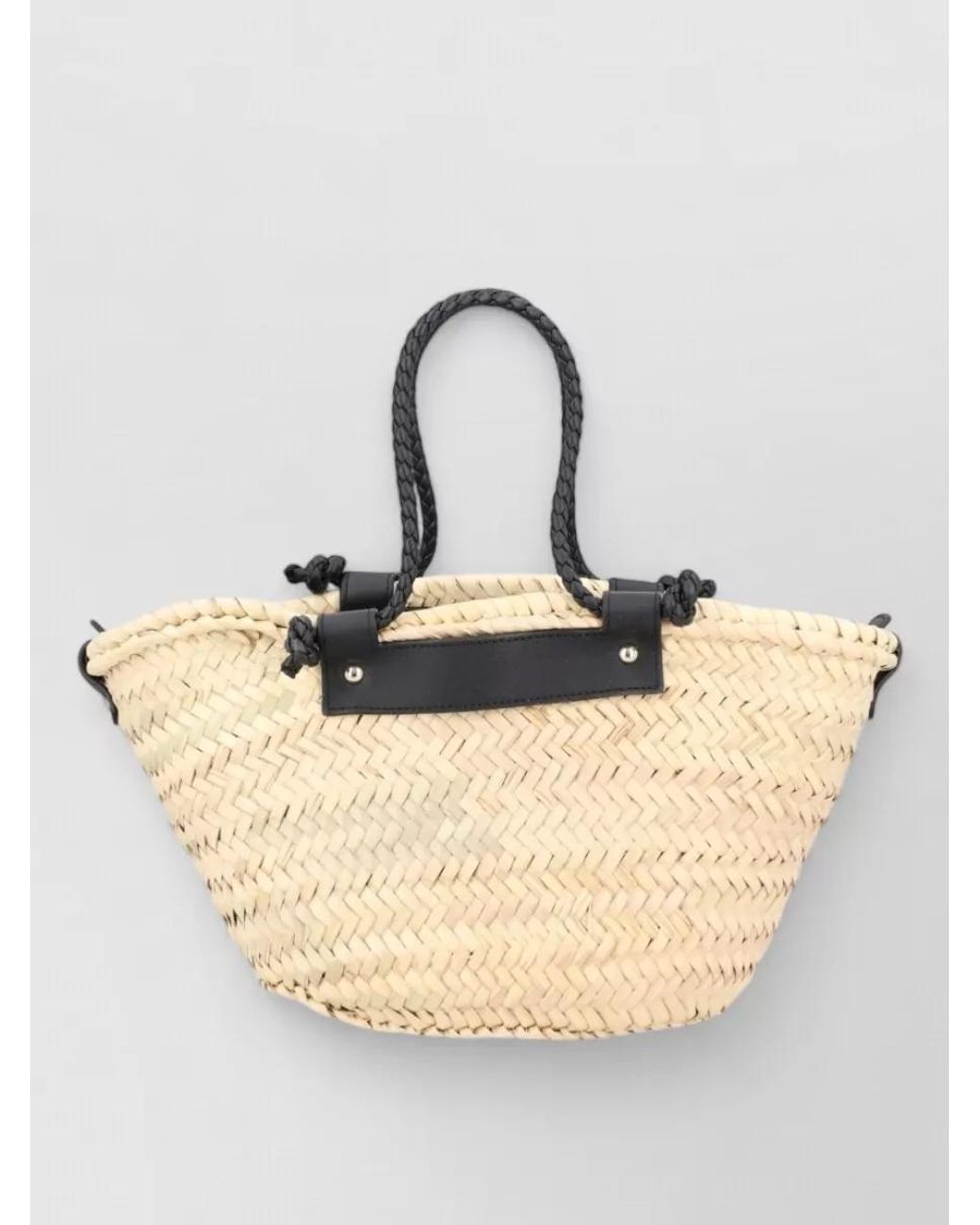 Castaner Multicolor Palm Leaf And Leather Shoulder Bag