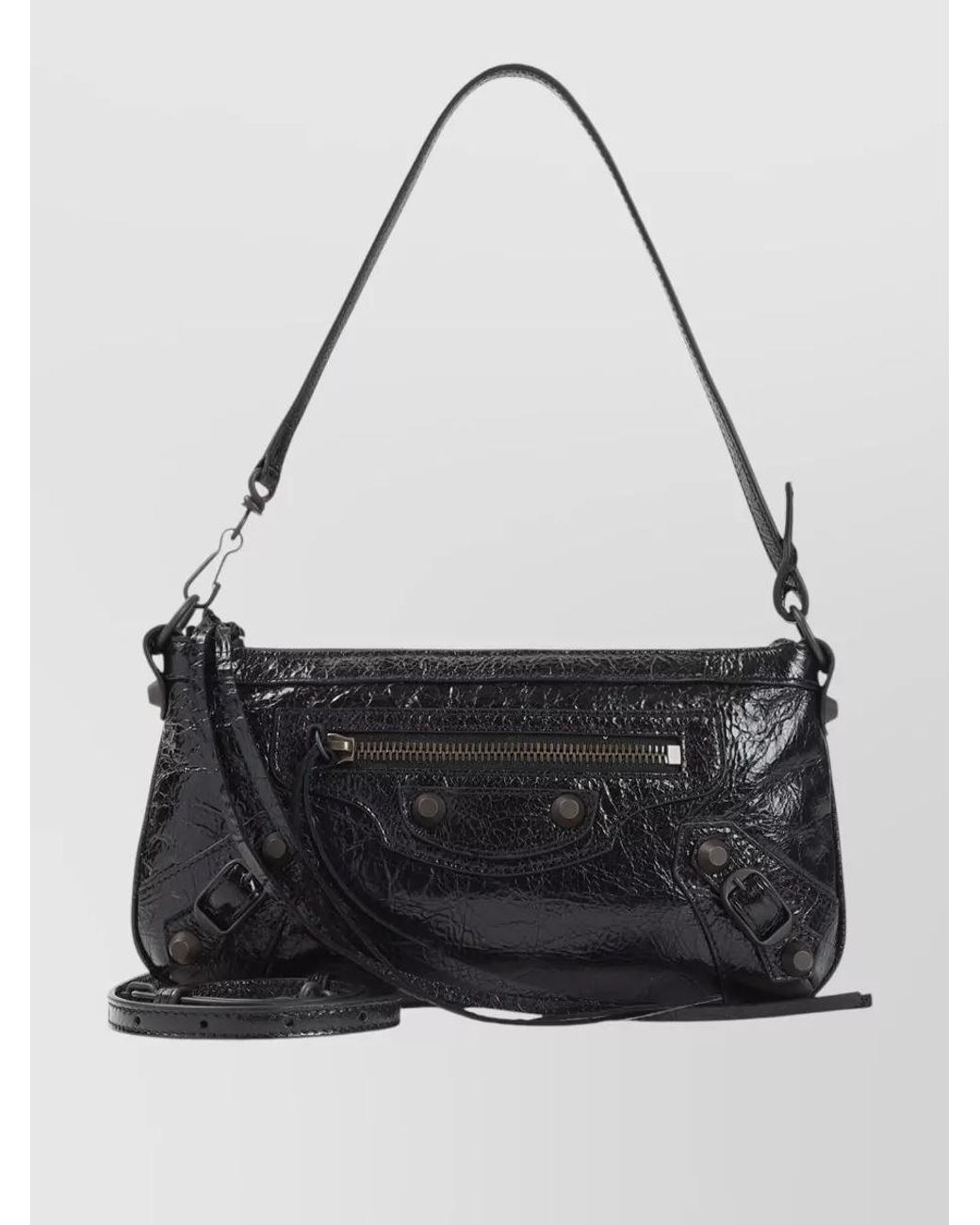 Balenciaga Black Leather Le City Pouch Bag