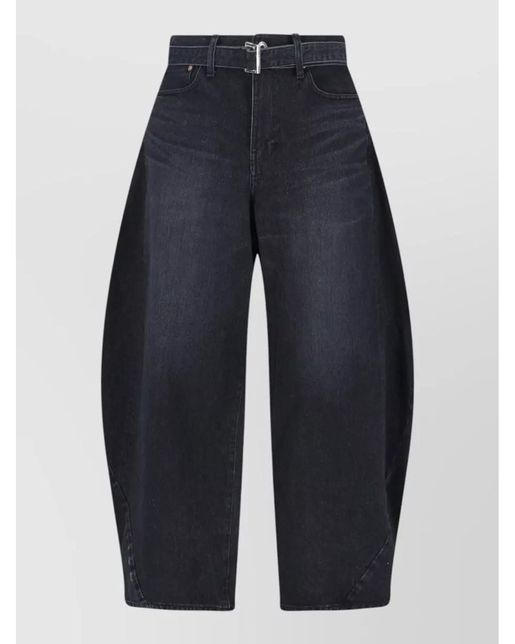 Sacai Blue Denim Wide-Leg Jeans for men