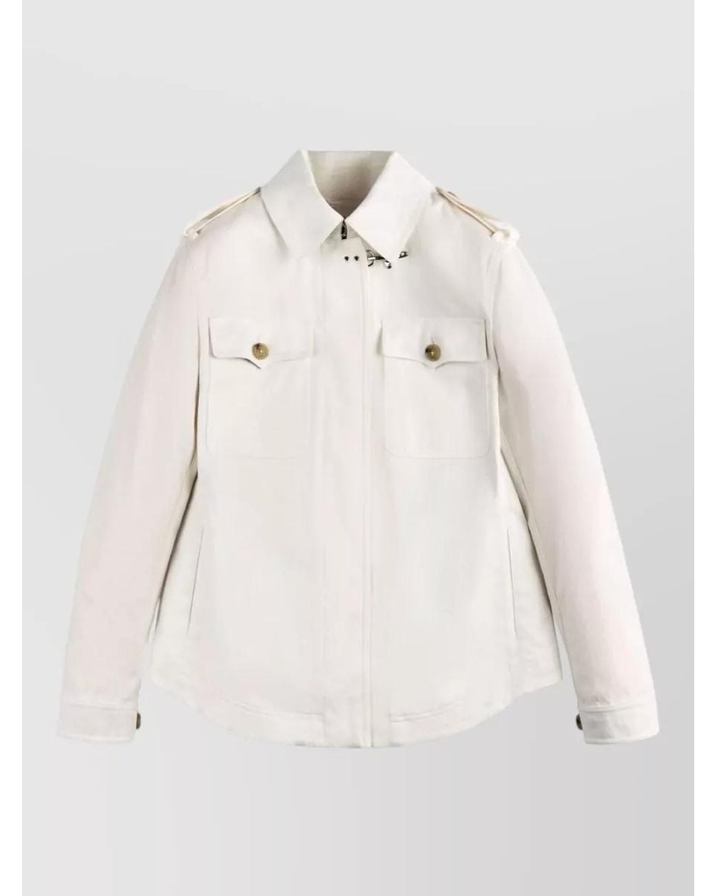 Fay Natural Cotton Shirt Jacket