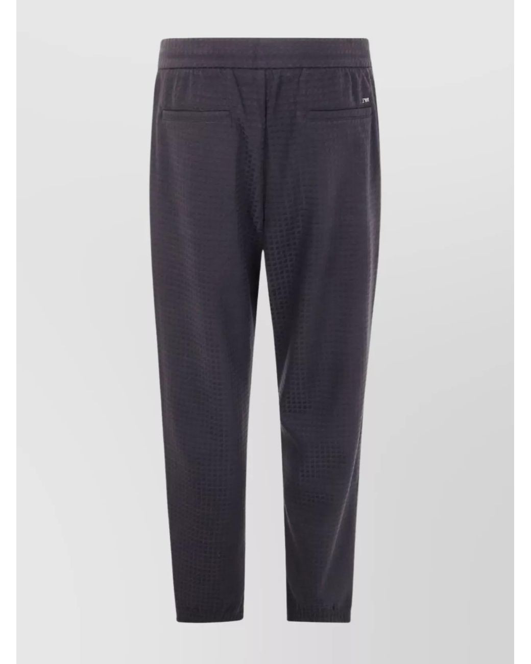 Emporio Armani Blue Textured Straight-Leg Sweatpants for men