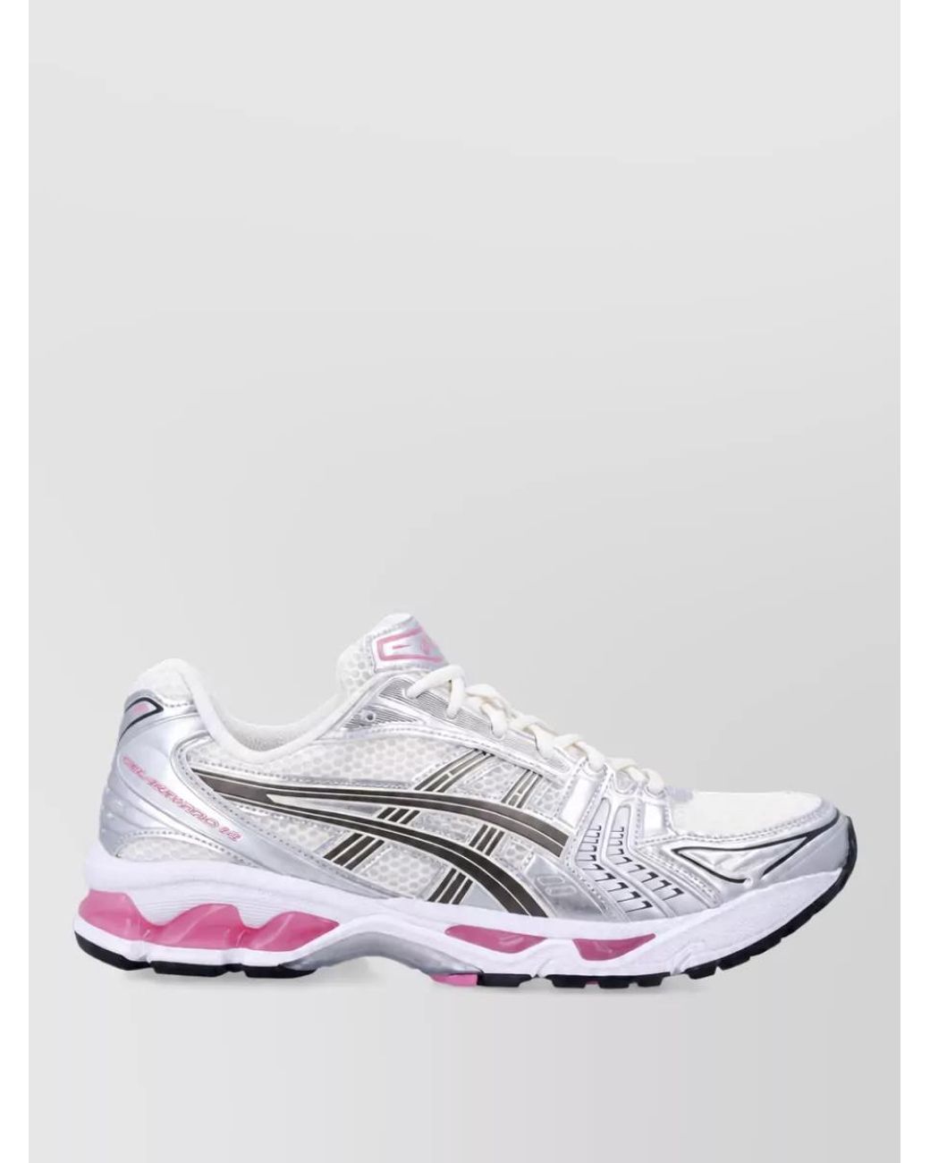 Asics White Synthetic Leather Lace-Up Sneakers