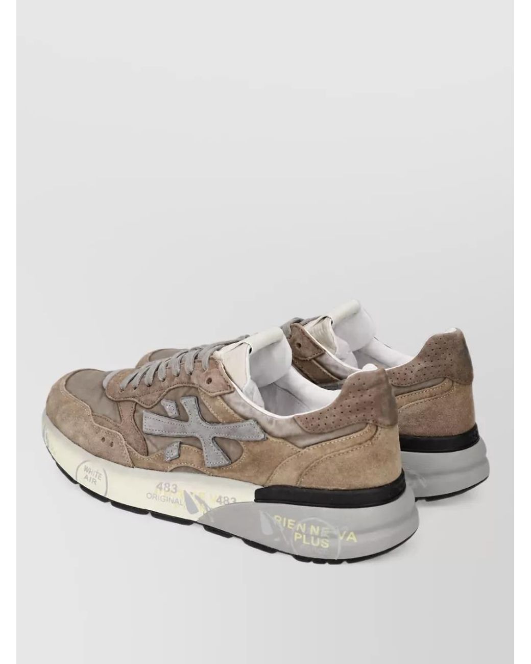 Premiata Natural Leather Low-Top Sneakers for men