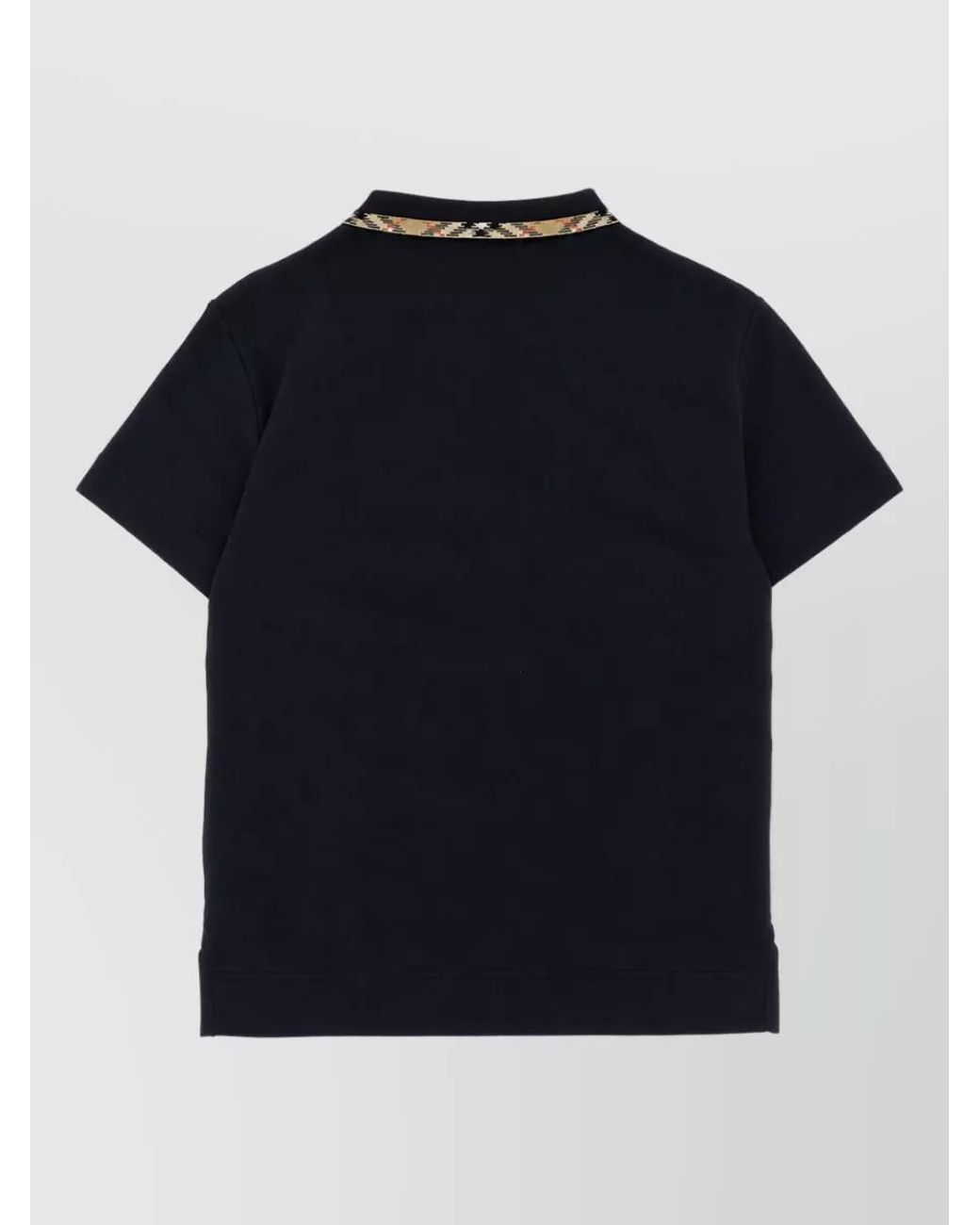 Burberry Blue Cotton Piqué Short-Sleeve Polo Shirt