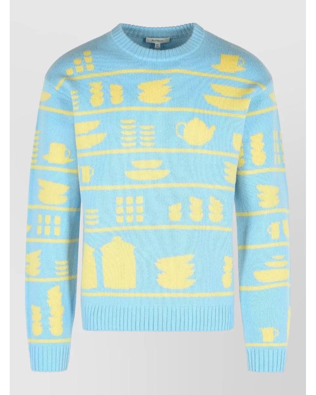 J.W. Anderson Blue Wool Jumper for men