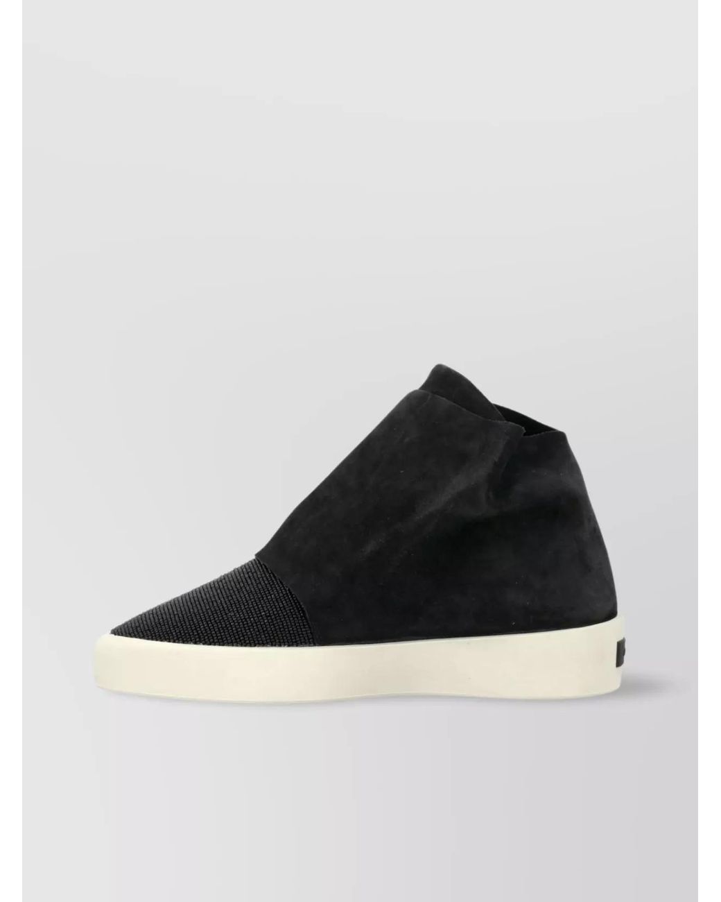 Fear Of God Black Leather Beaded High-Top Sneakers