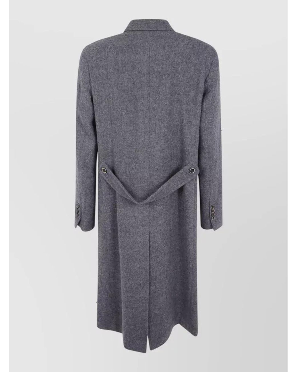 Uma Wang Blue Virgin Wool Coat for men