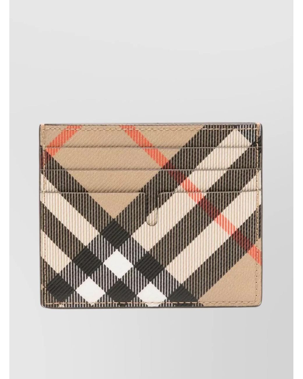 Burberry Natural Check Card Holder for men
