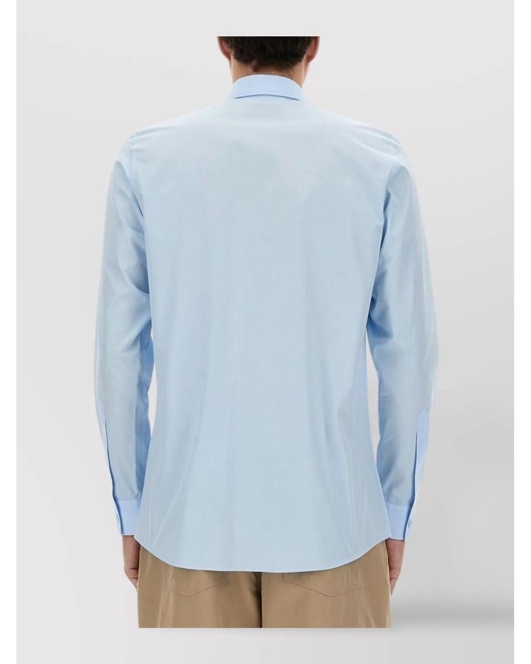 Moschino Blue Regular-Fit Cotton Shirt for men