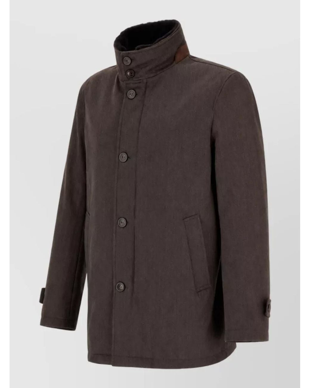 Herno Multicolor Wool Coat for men
