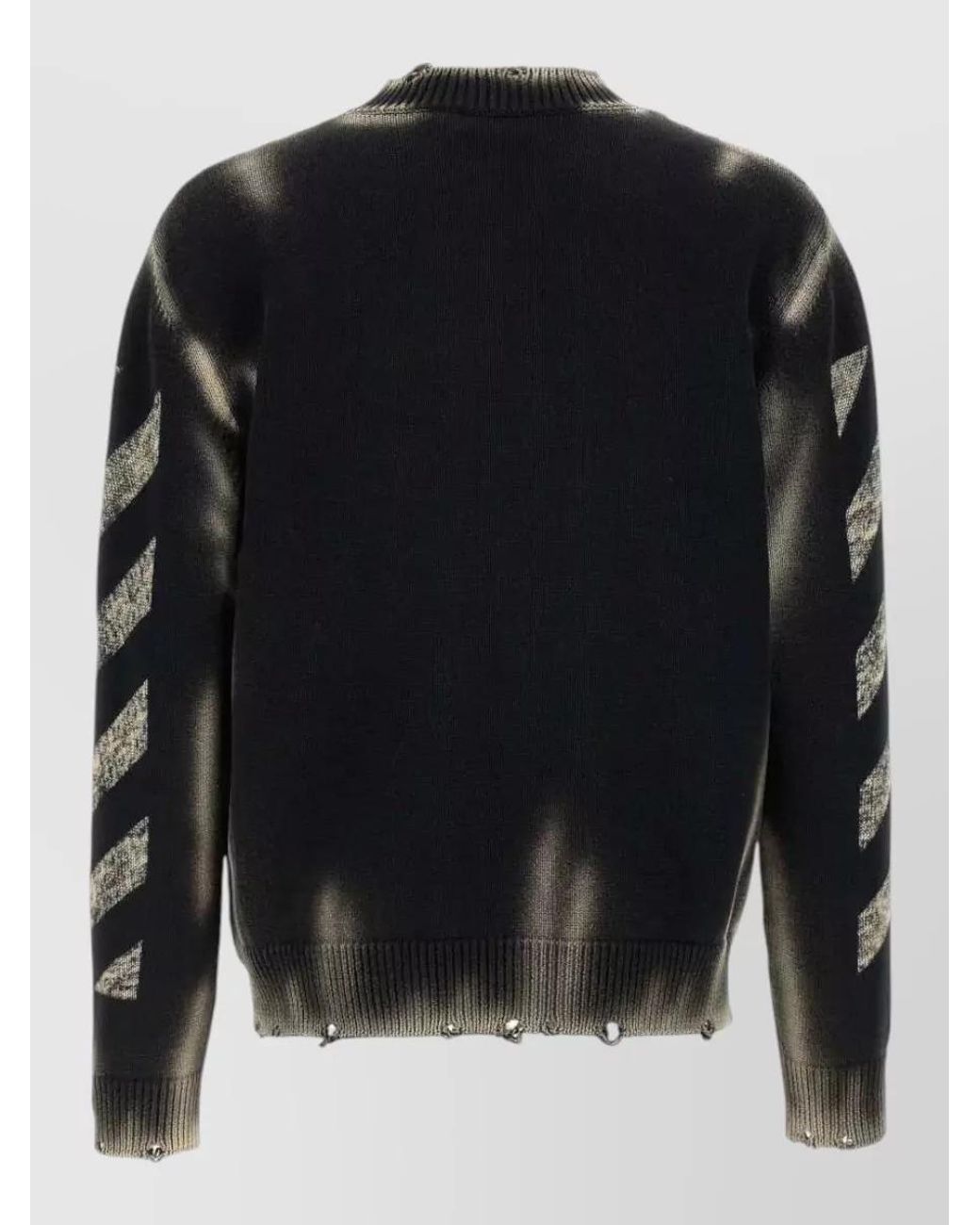 Off-White c/o Virgil Abloh Black Diag Arr Corrosion Sweater for men