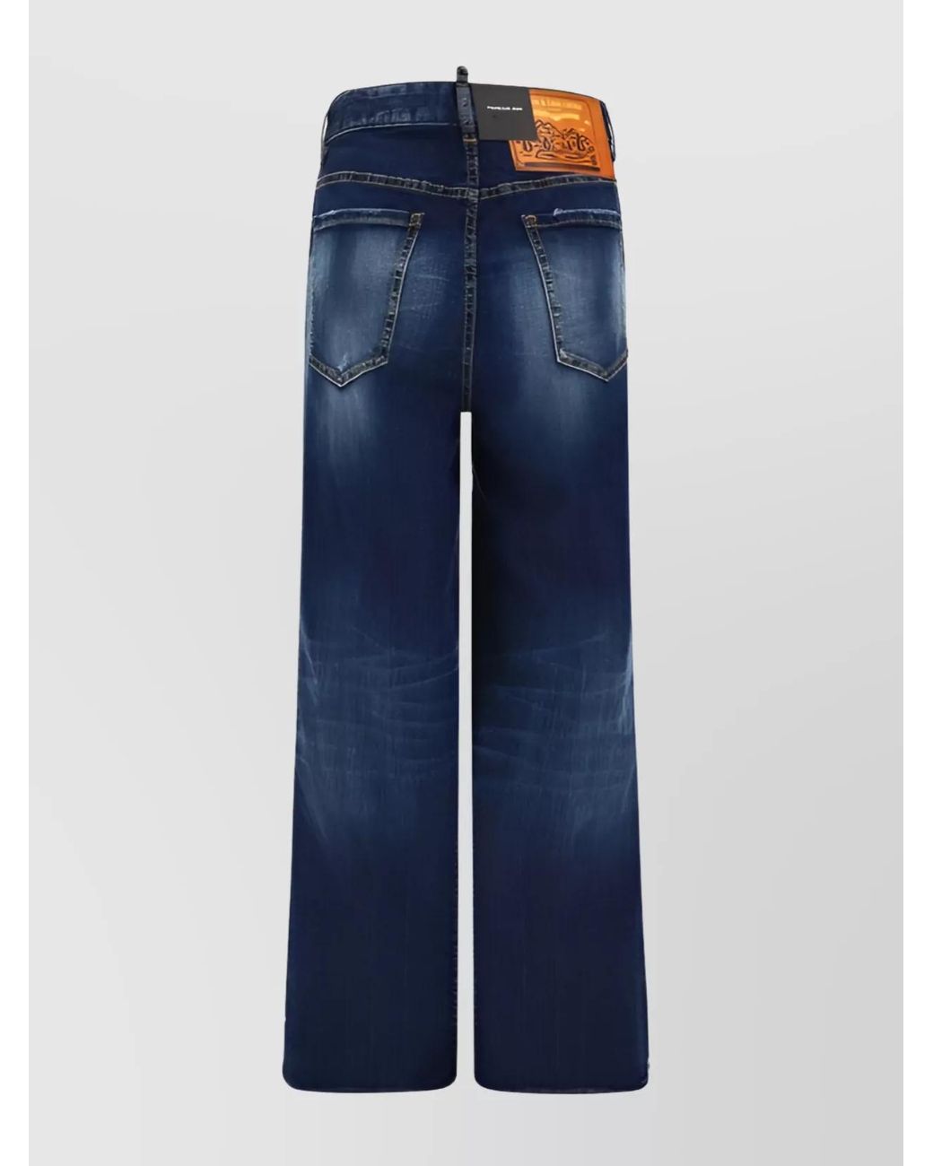 DSquared² Blue Denim Wide-Leg Jeans