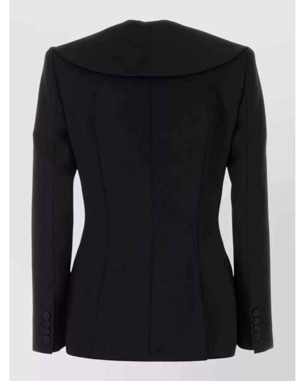 McQueen Black Wool Blazer