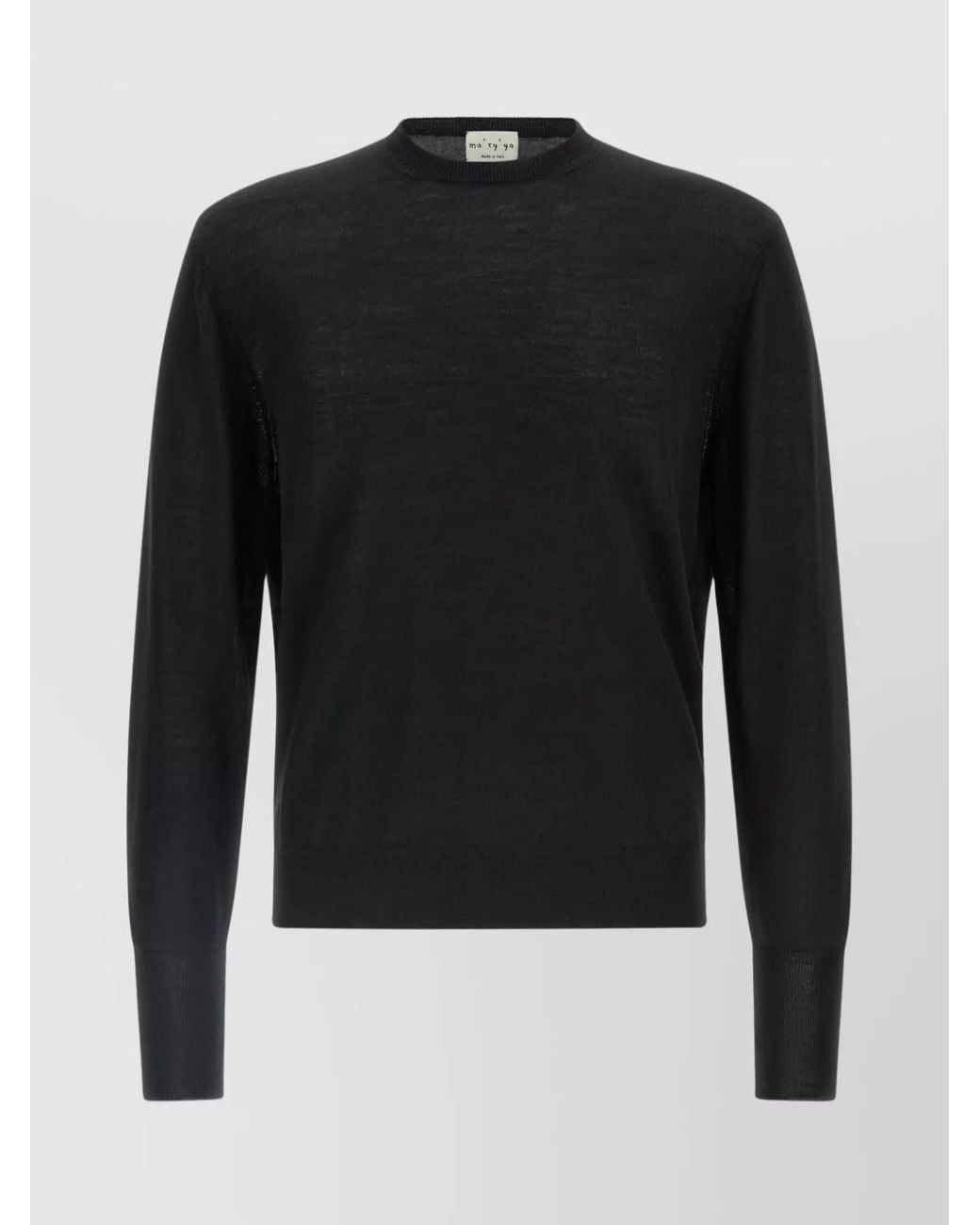 Ma'ry'ya Blue Fine-Knit Jumper for men