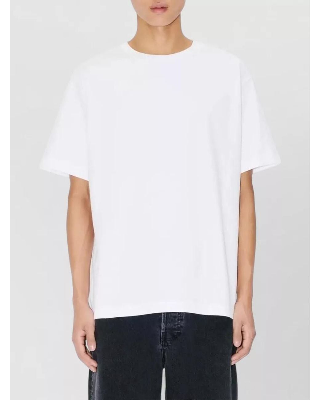 KENZO White Oversized Cotton Logo-Embroidered T-Shirt for men