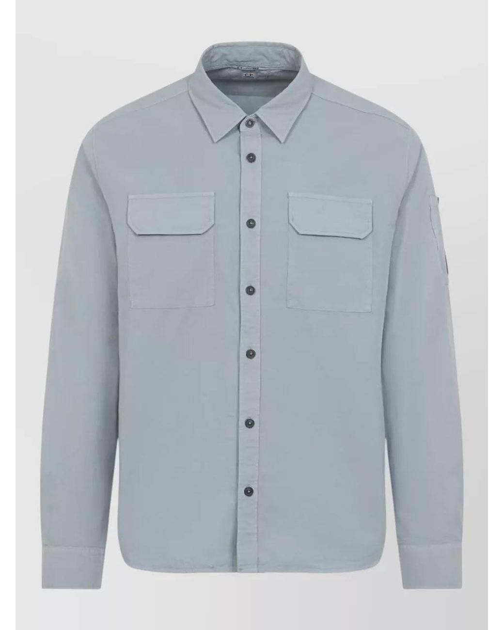 C P Company Blue C.P.Company Pocket Button Shirt for men