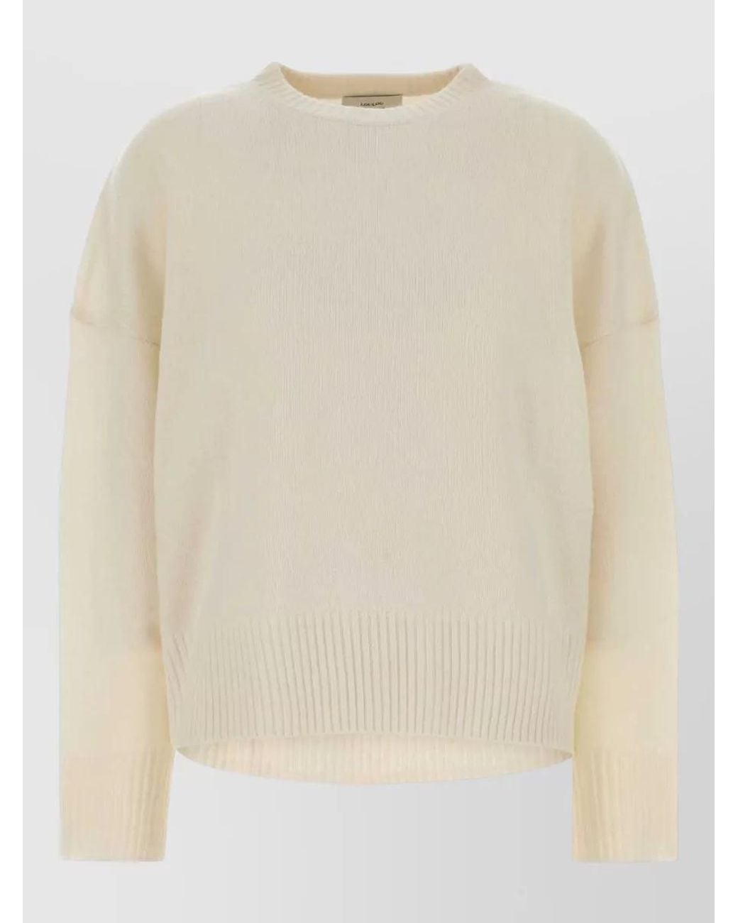 Loulou de Saison Natural Cashmere Oversized Crewneck Jumper