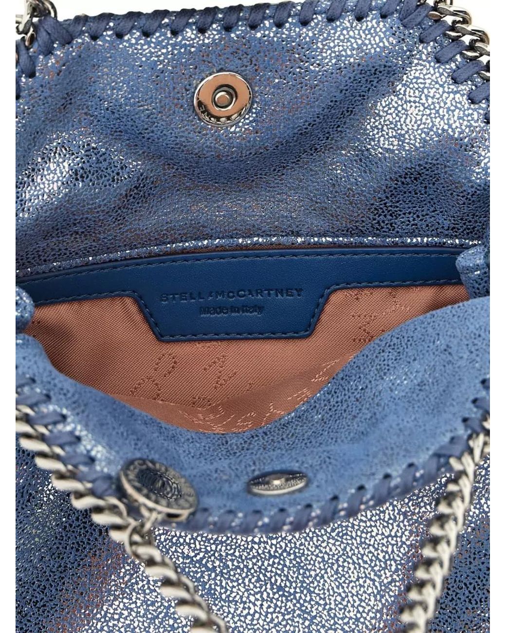 Stella McCartney Blue Falabella Tiny Shoulder Bag