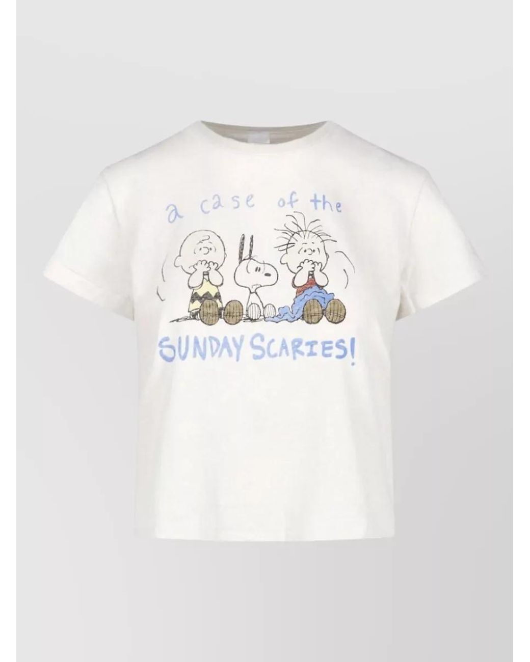 Re/done White Short-Sleeve T-Shirt