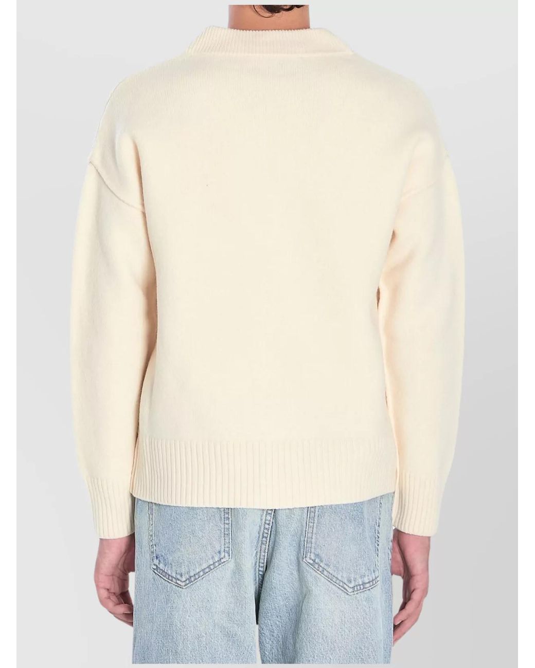 AMI Blue Ami De Coeur Cardigan for men
