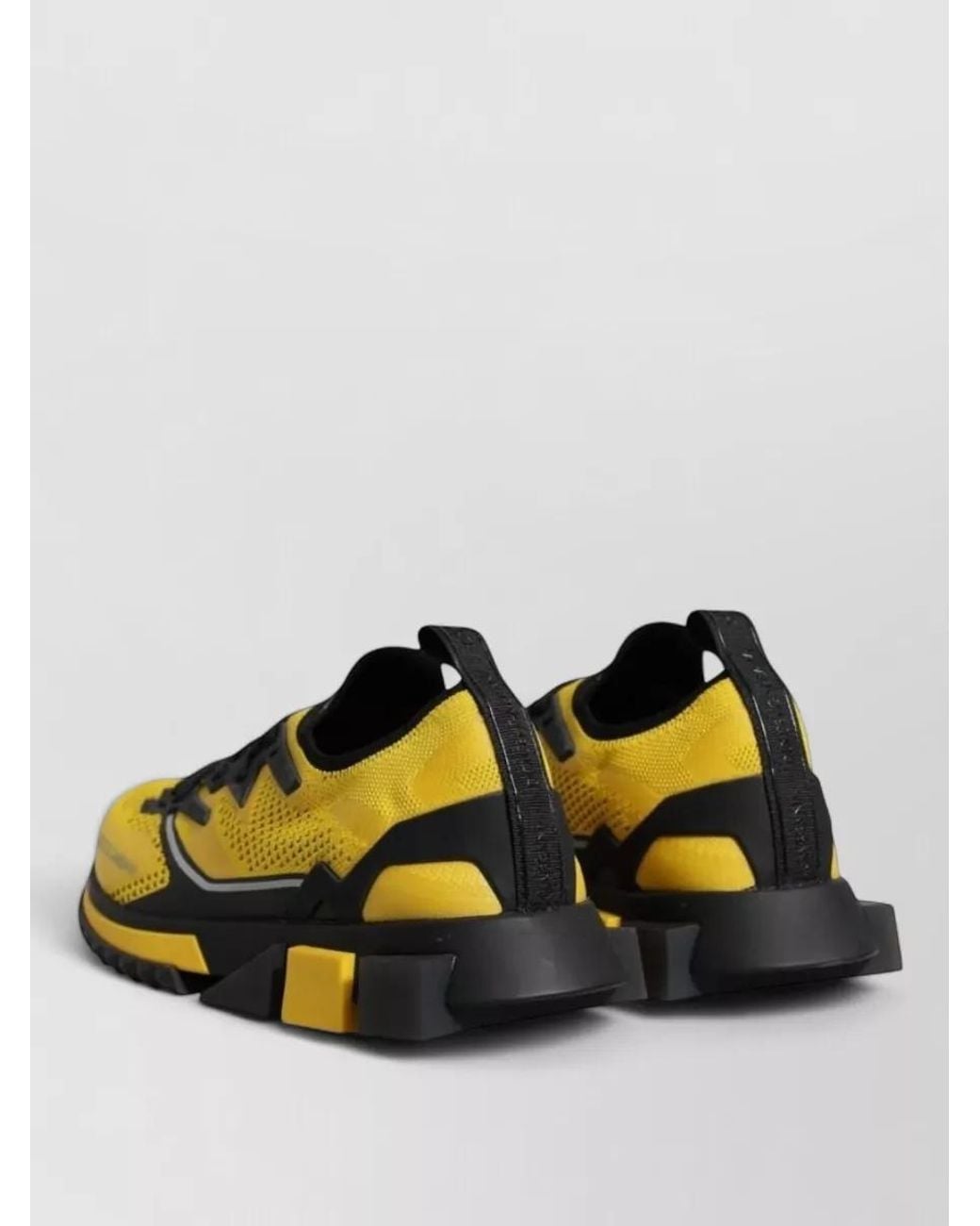 Dolce & Gabbana Yellow Stretch Low-Top Sneakers for men