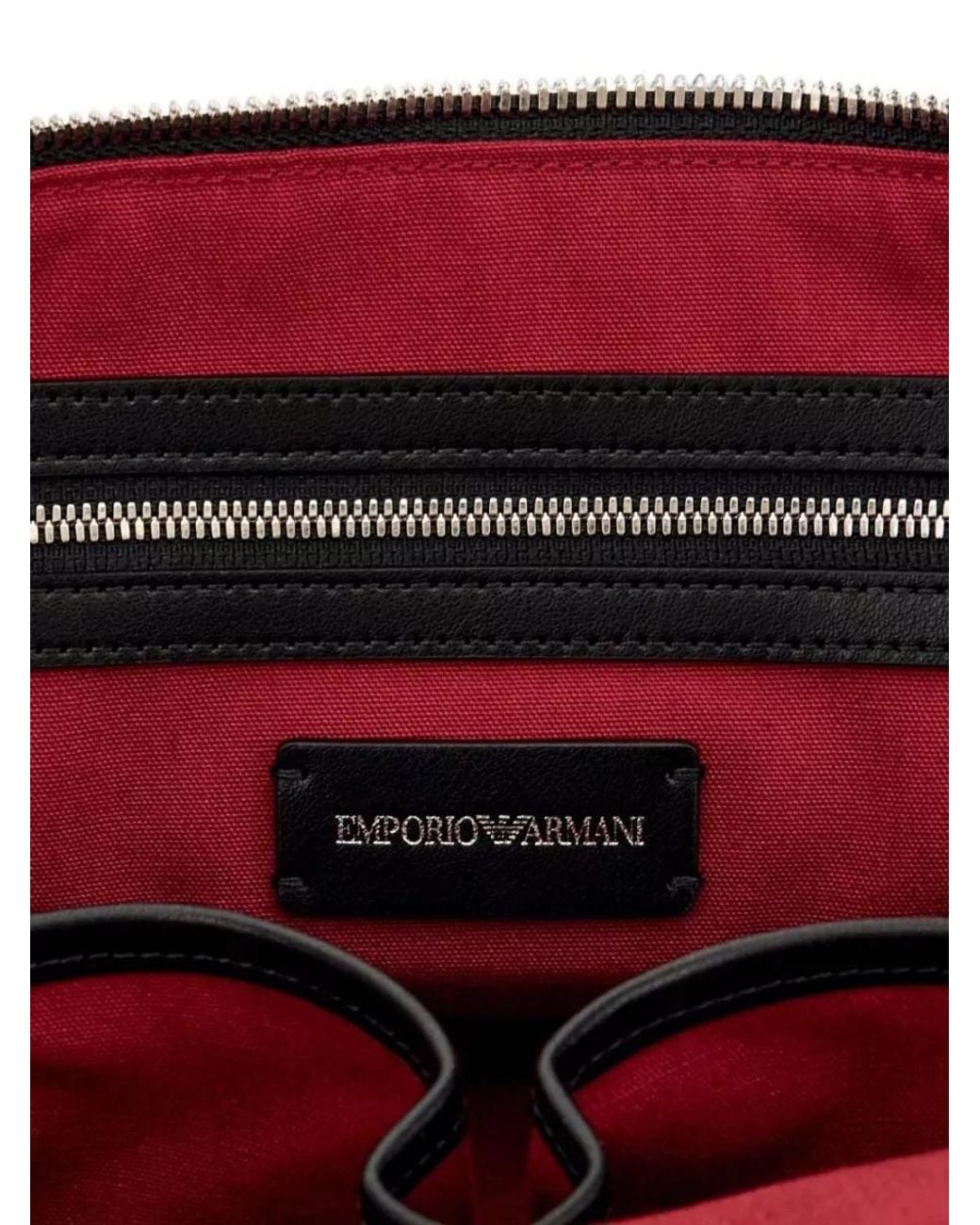 Emporio Armani Black Leather Shoulder Bag