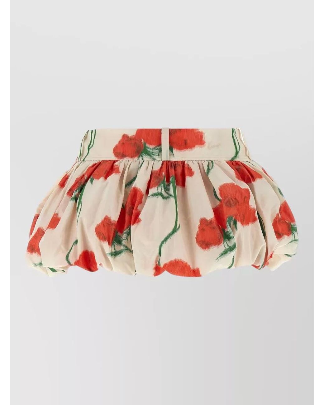 KENZO Red Printed Balloon Mini Skirt