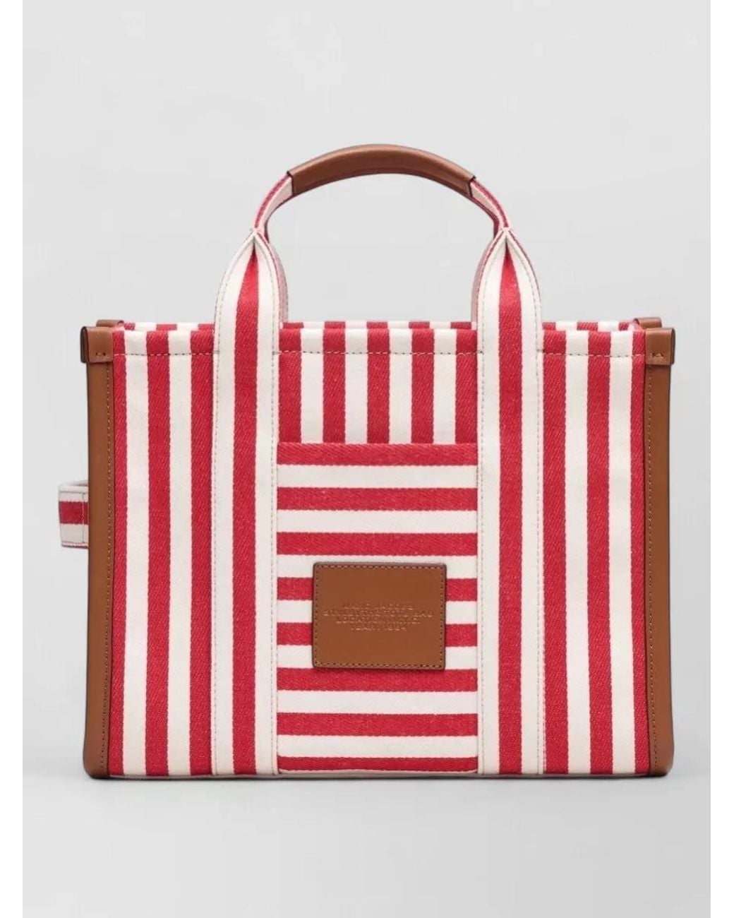 Marc Jacobs Red The Tote Bag Medium Cotton Tote Bag