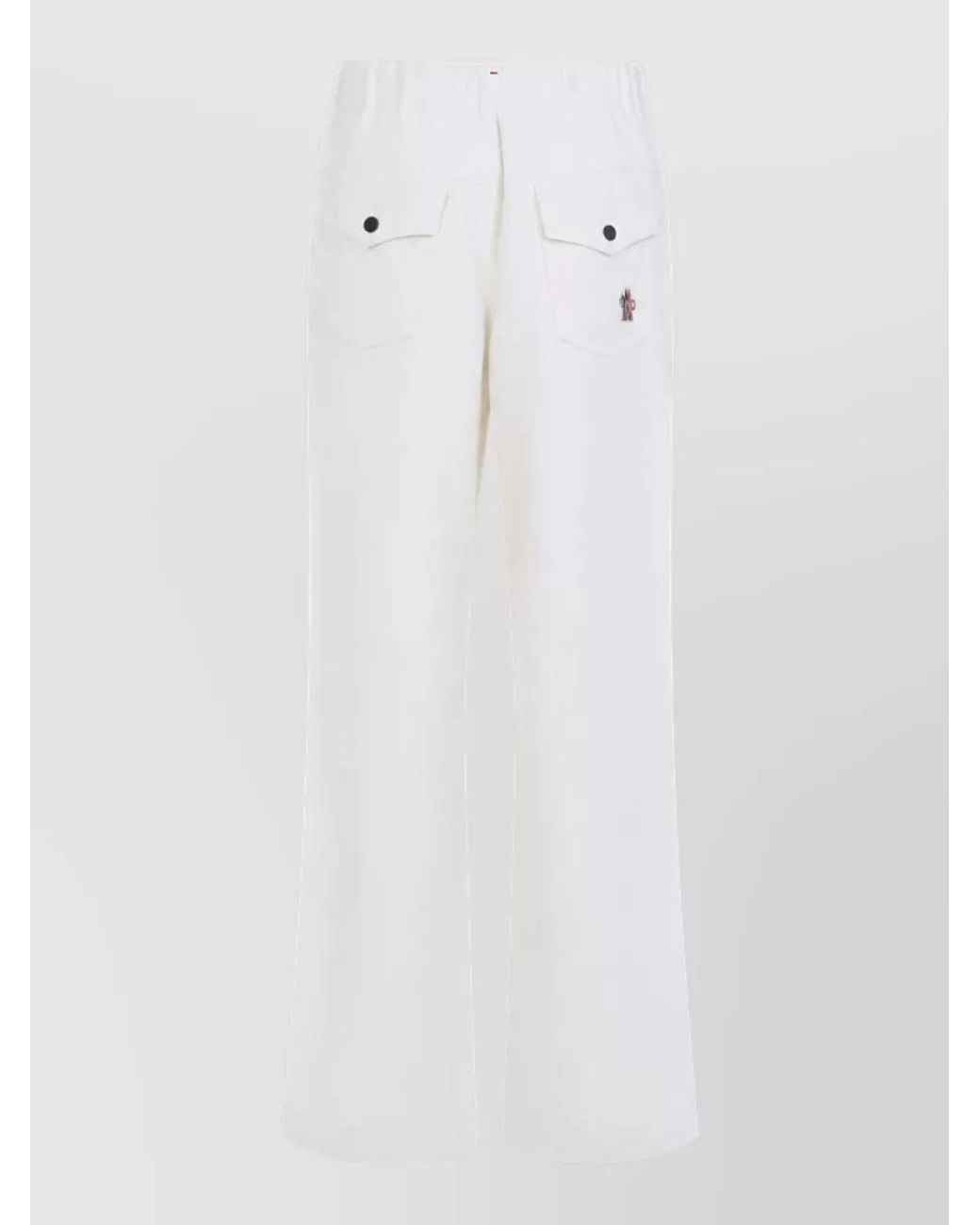 Moncler White Wide-Leg Sweatpants
