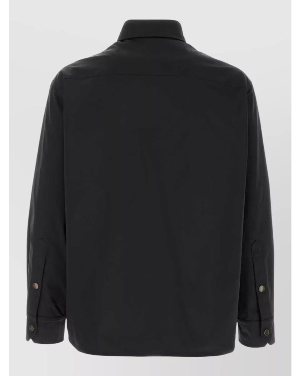 Valentino Garavani Black Oversized Nylon Shirt Jacket for men