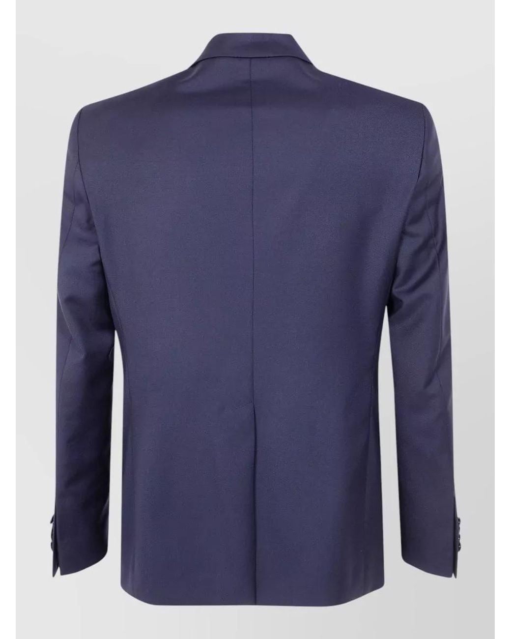 Tagliatore Blue Wool Double-Breasted Suit Jacket for men