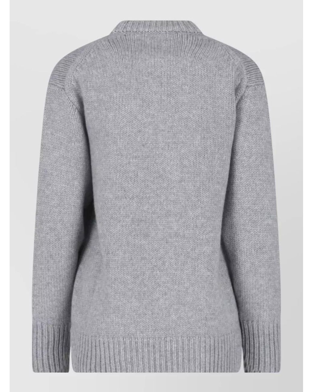 Malo Gray Cashmere Crewneck Sweatshirt