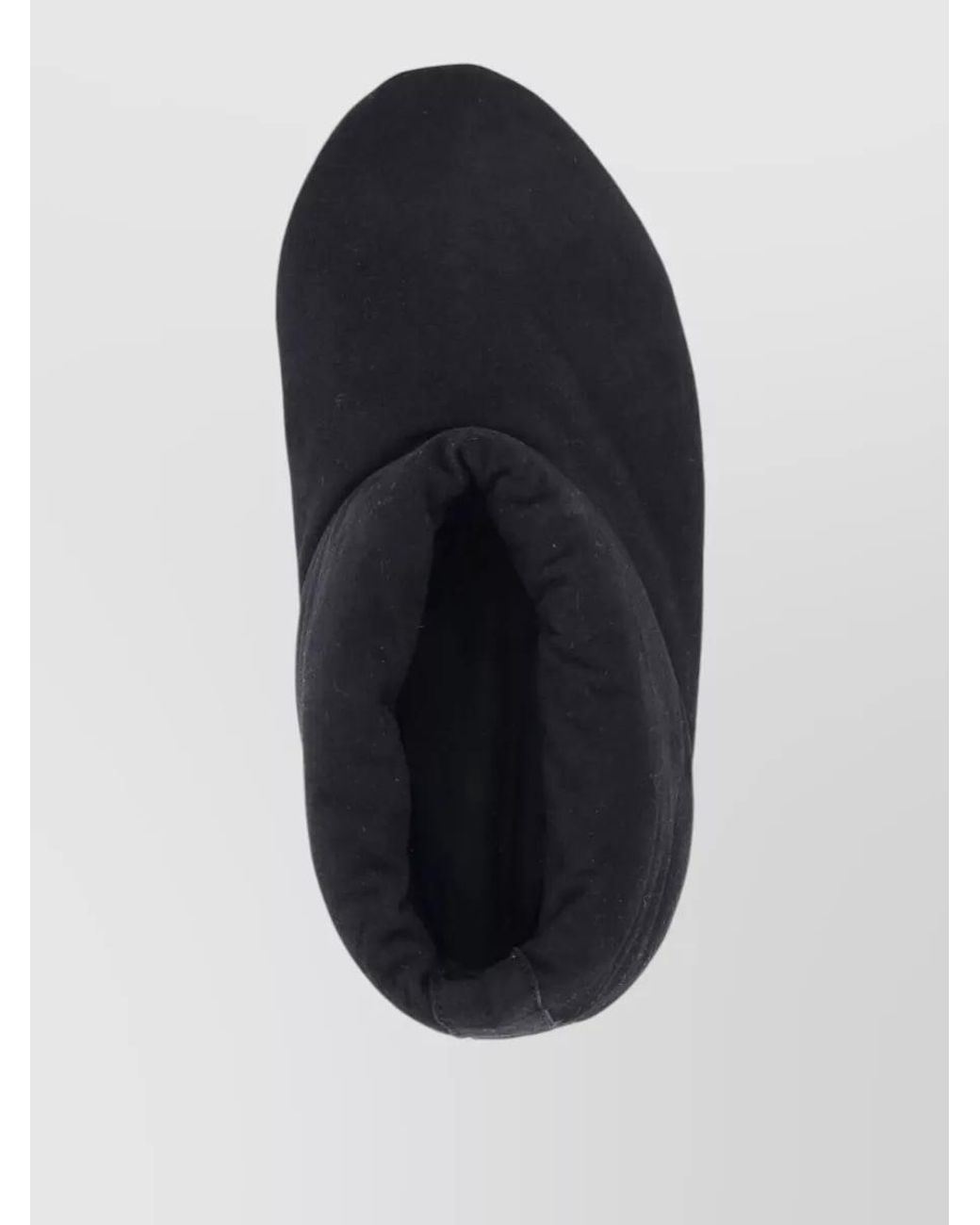 Rick Owens Black Leather Slip-On Sneakers