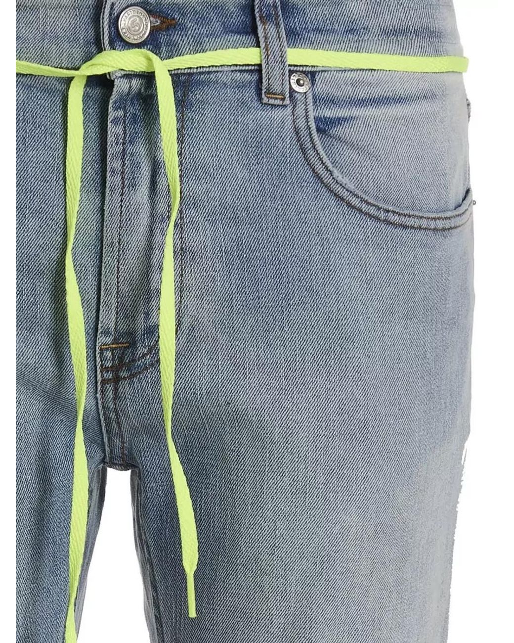 Department 5 Blue Denim Slim-Fit Straight-Leg Jeans for men