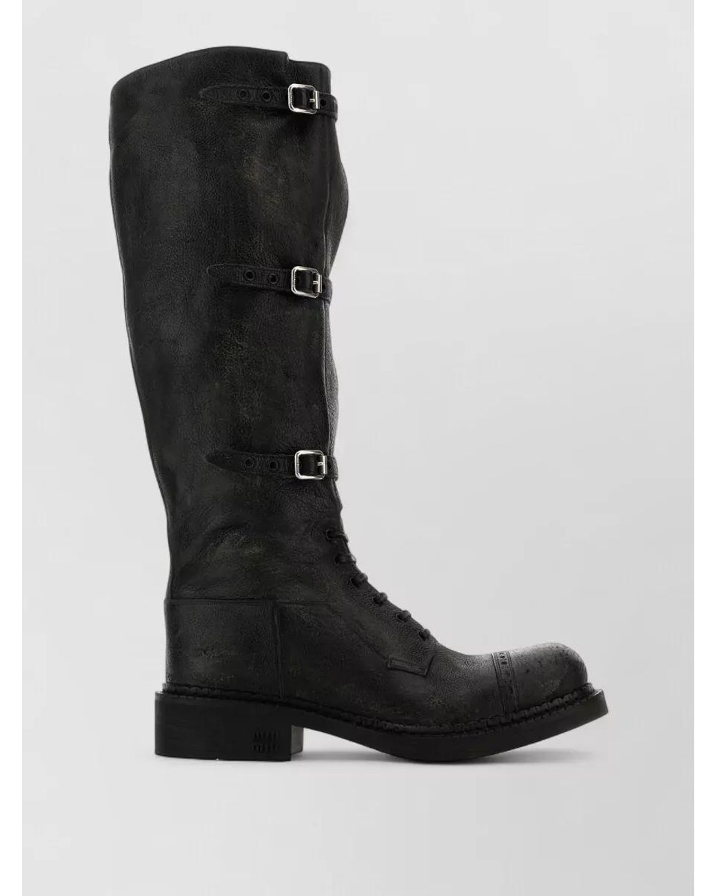 Miu Miu Black Leather Boots