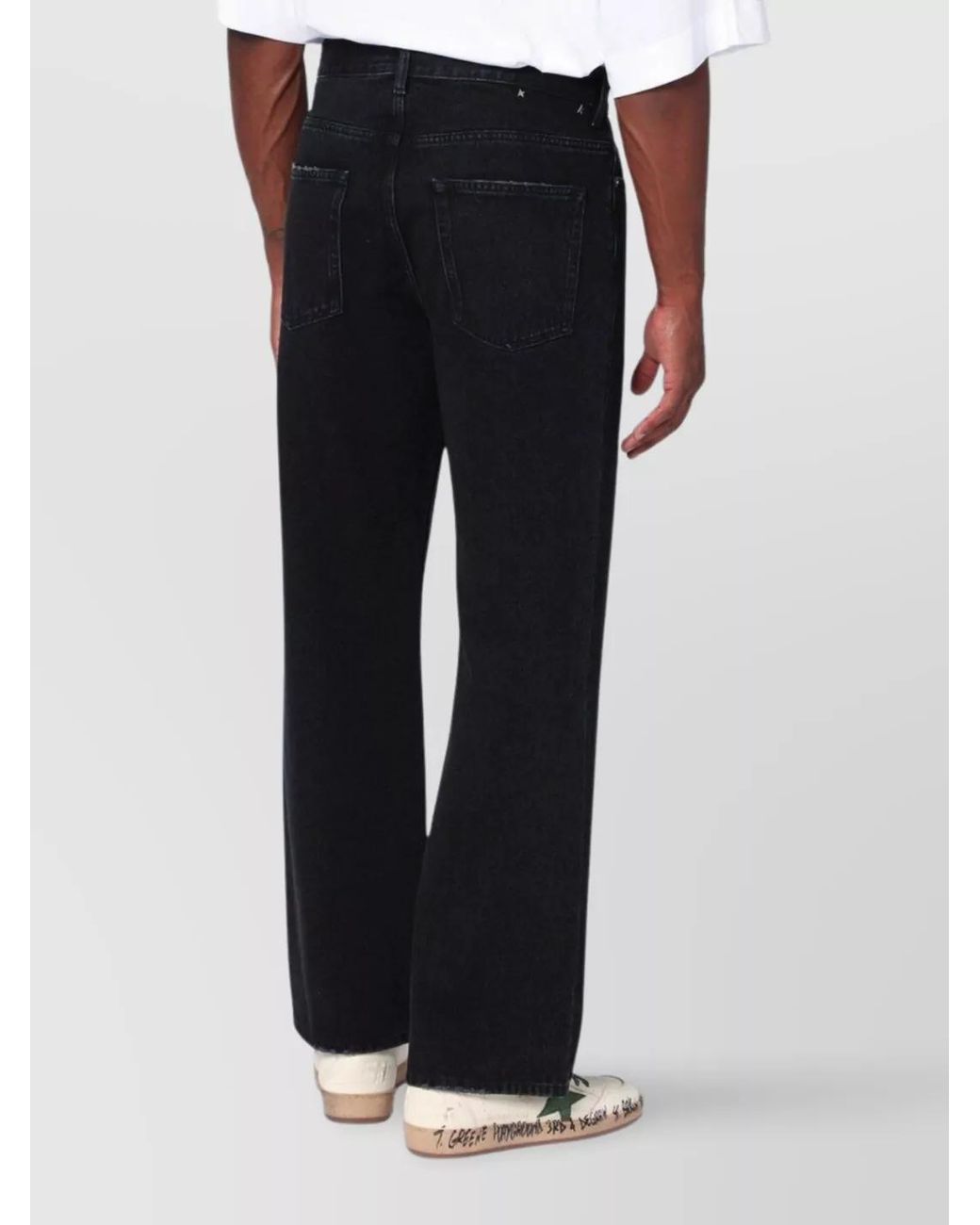 Golden Goose Deluxe Brand Black Denim Loose-Fit Straight-Leg Jeans for men