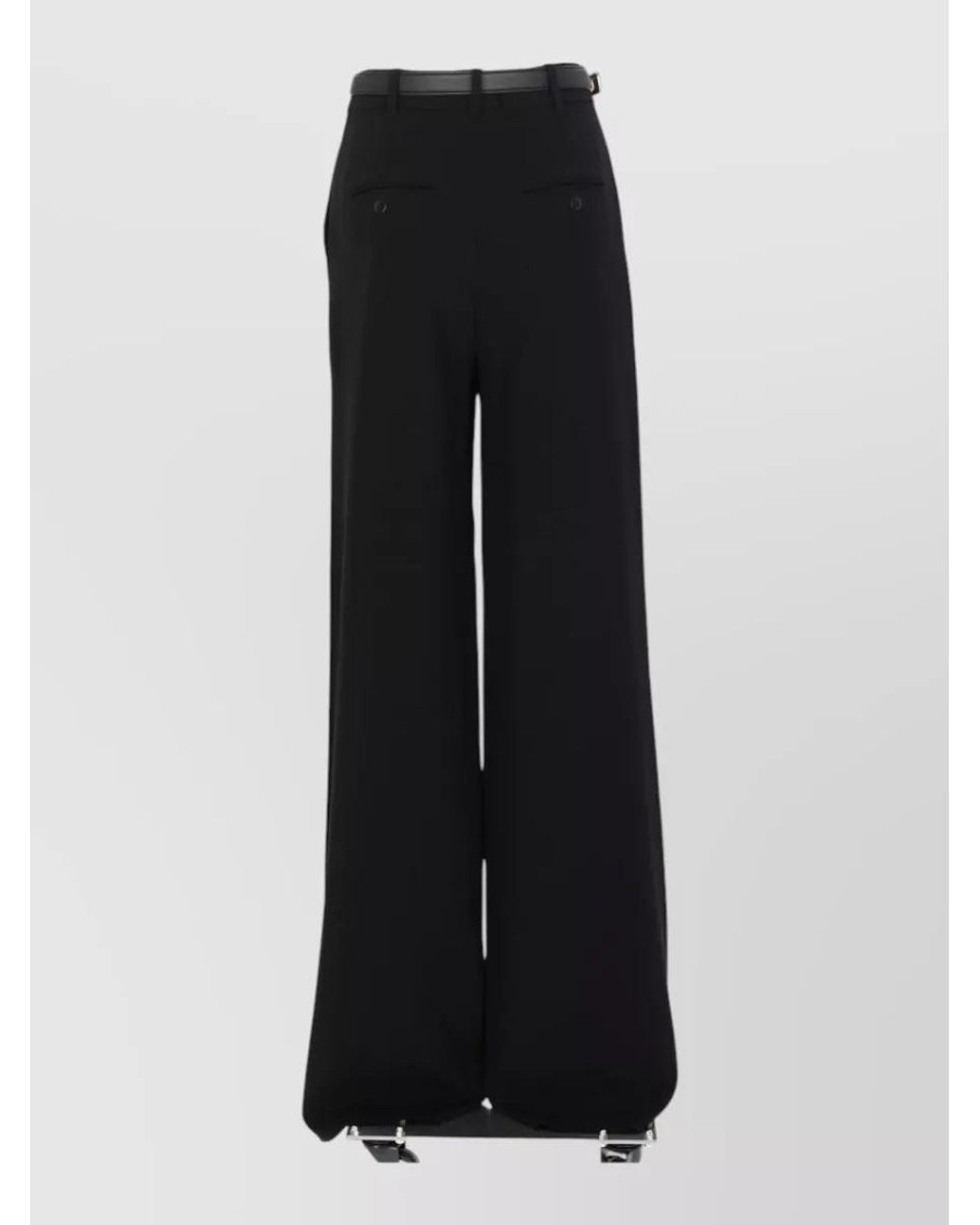 Max Mara Black Wide-Leg Trousers