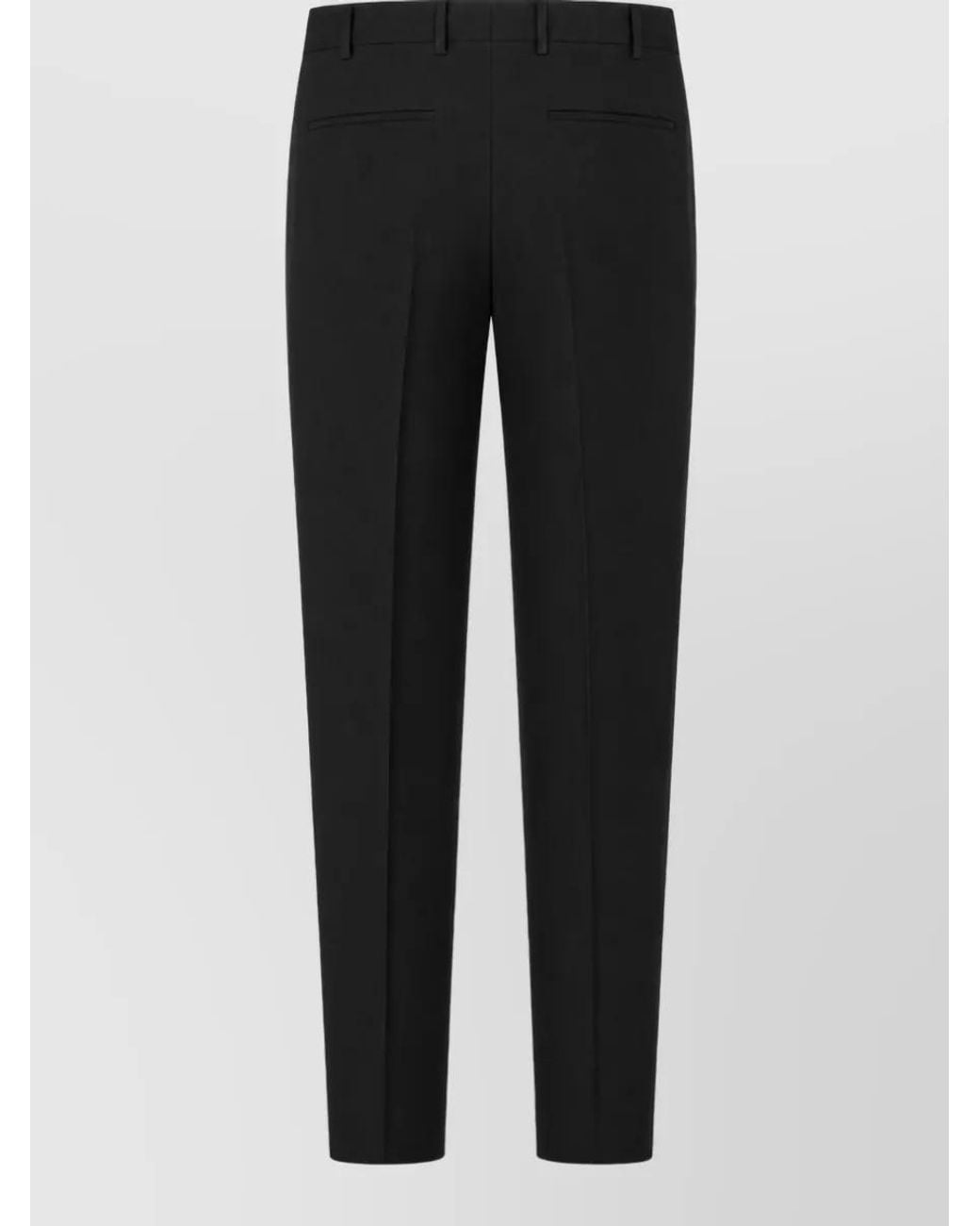 PT Torino Black Tailored Trousers for men