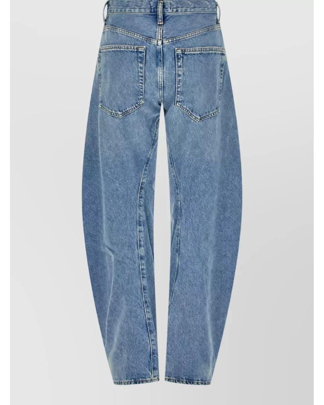 Agolde Blue Denim Wide-Leg Jeans