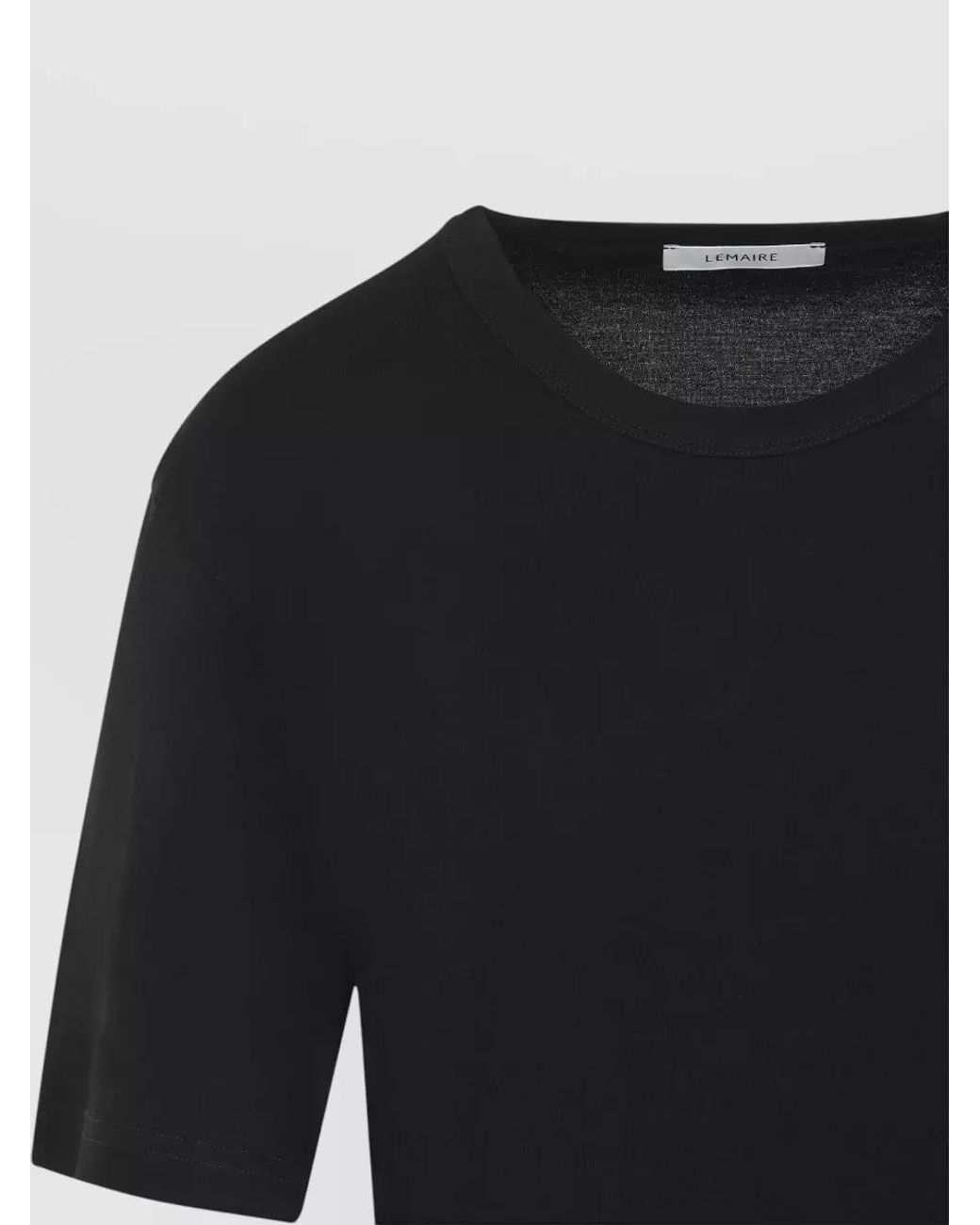 Lemaire Black Ribbed T-Shirt