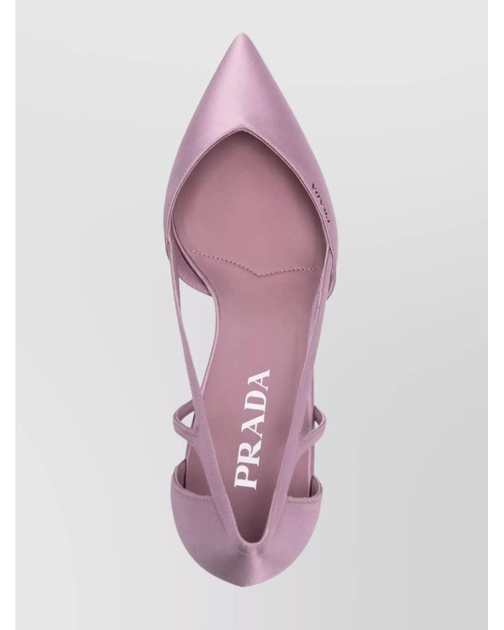 Prada Pink Silk Satin Cutout Low Block Heel Pumps