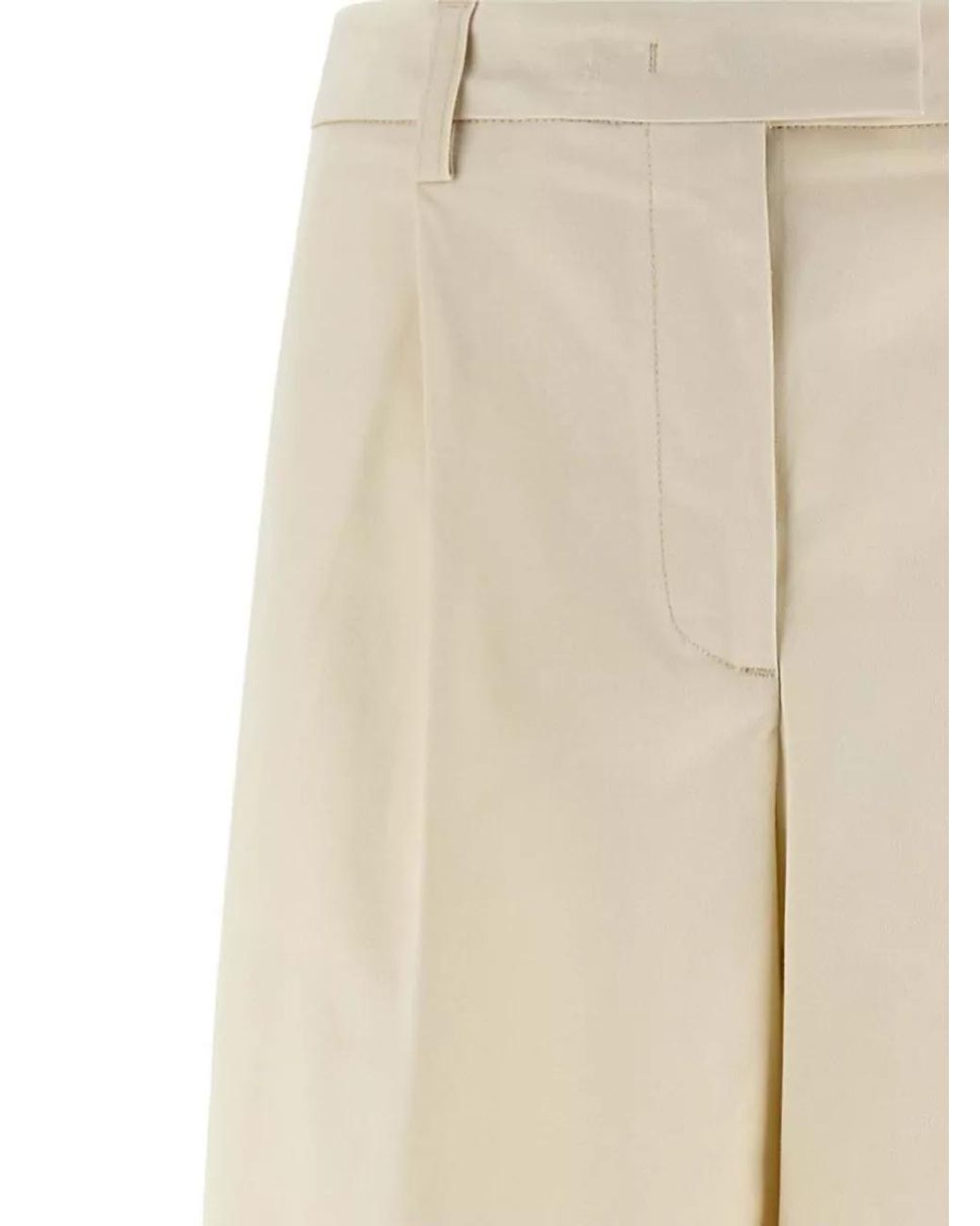 Thelatest Natural Pleated Wide-Leg Trousers