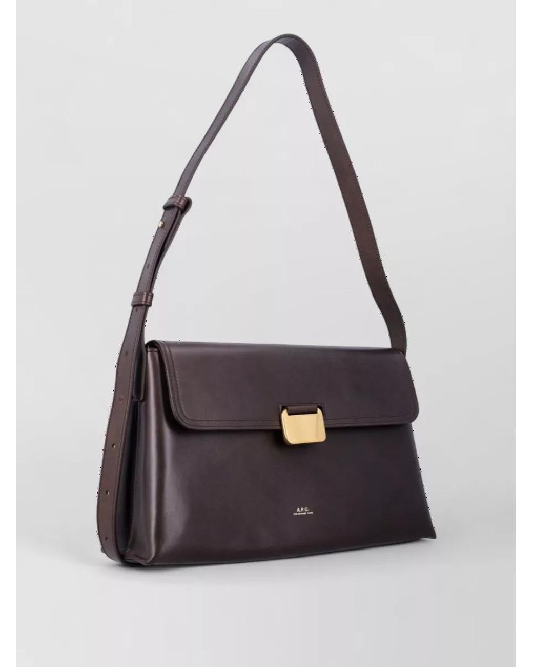 A.P.C. Black Sac Leather Shoulder Bag