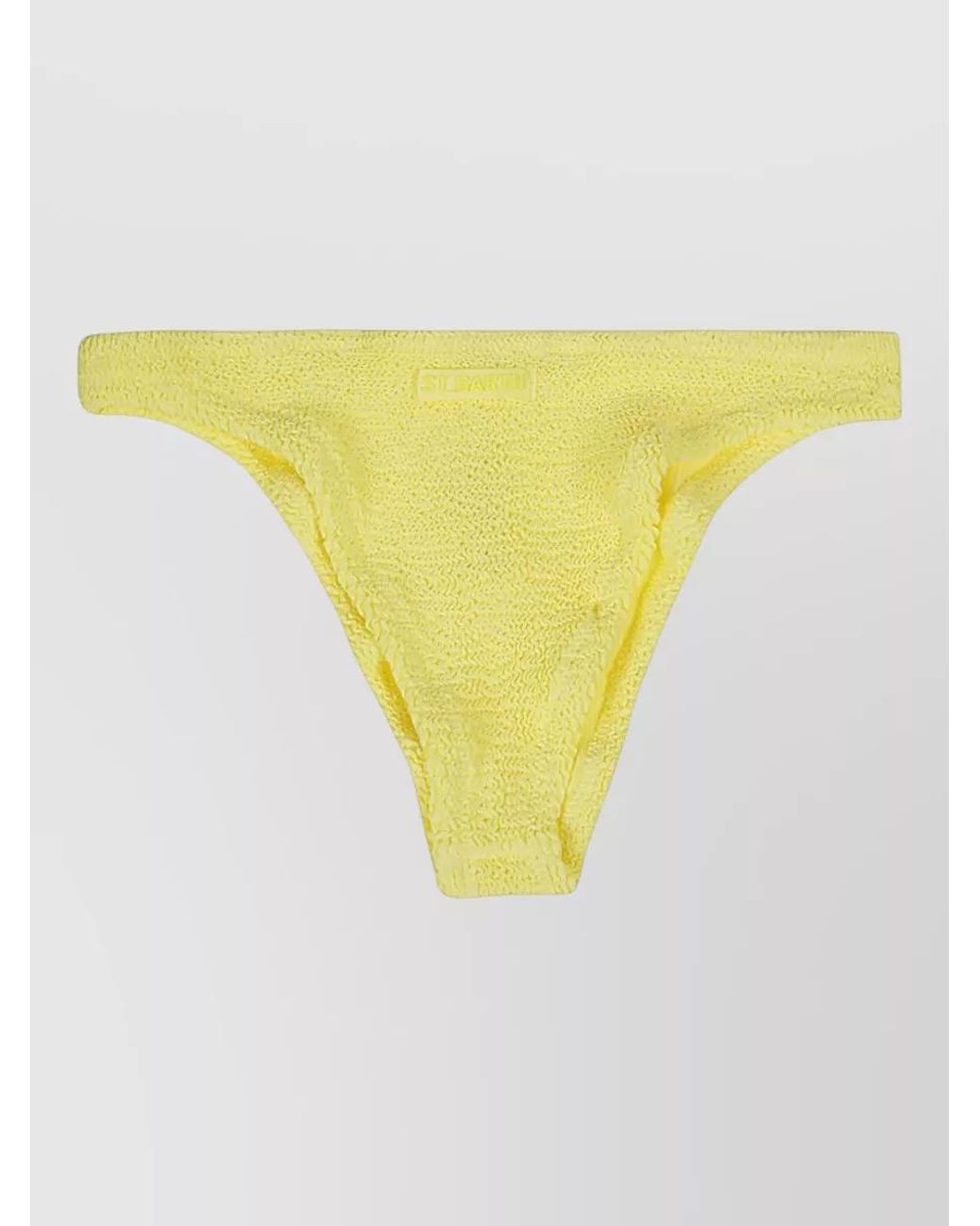 Mc2 Saint Barth Yellow High-Rise Bikini Bottoms