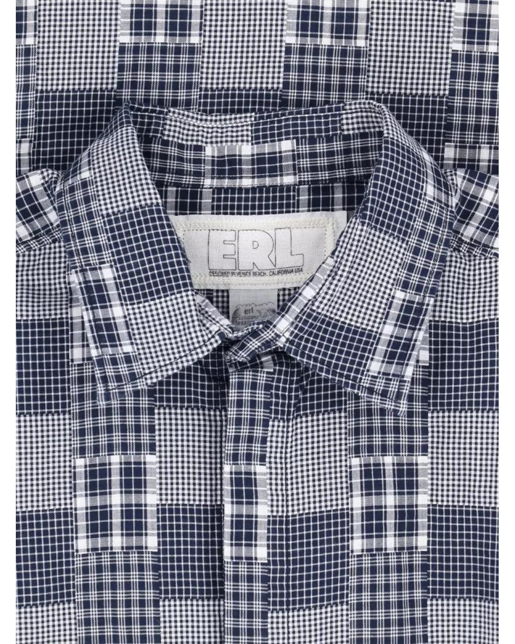 ERL Blue Cotton Shirt